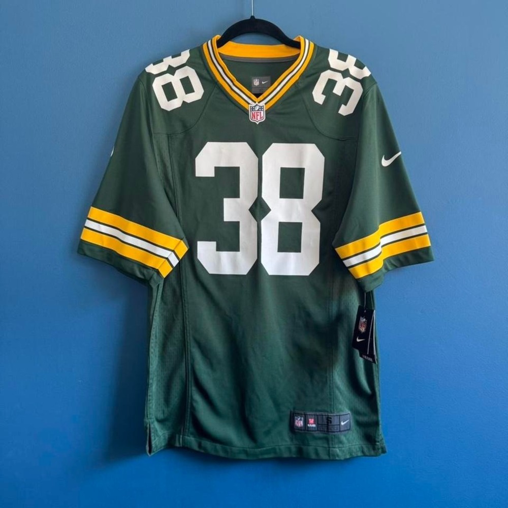 Nike Green & Yellow Football Jersey - #38